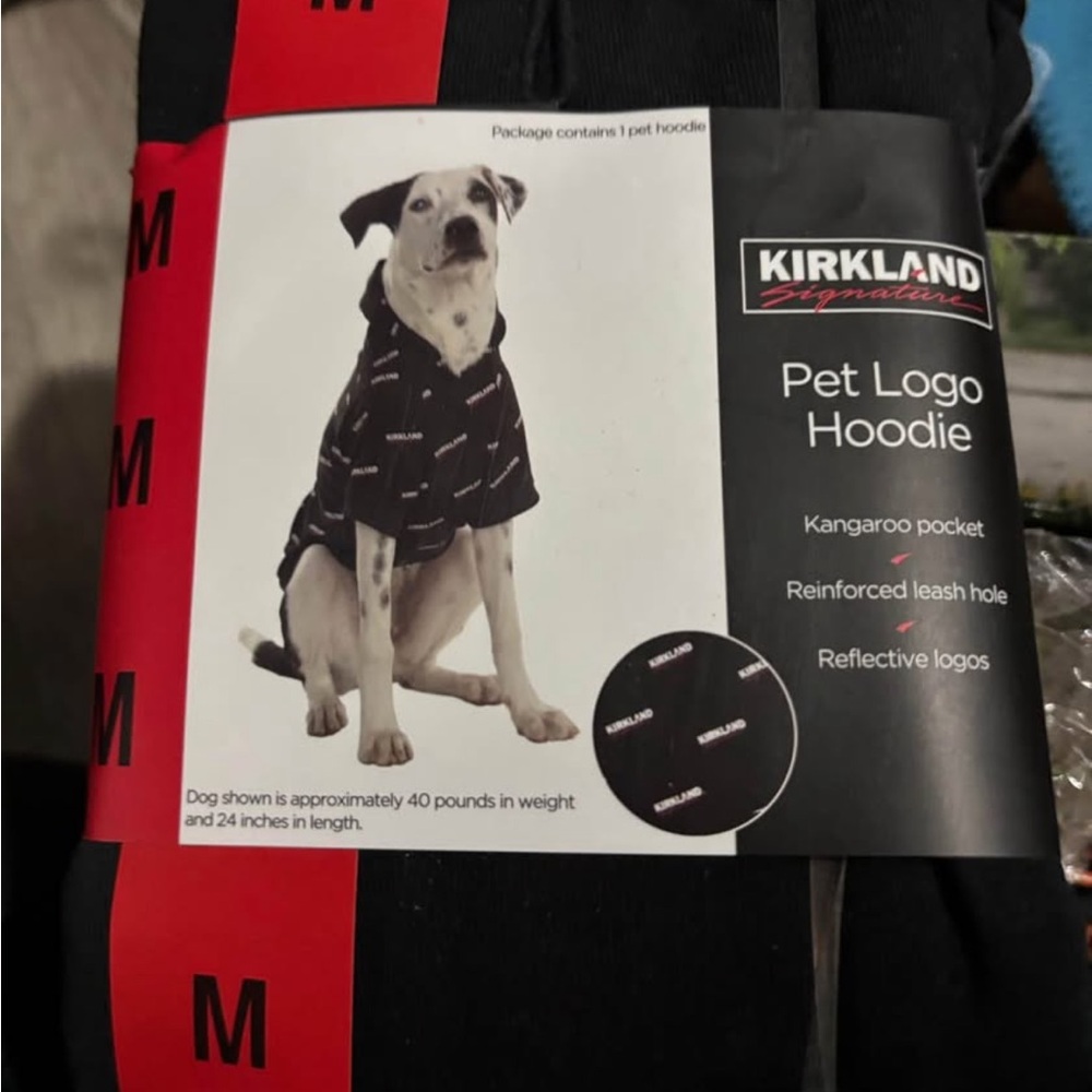 Kirkland Signature Black Dog Hoodie Clothing